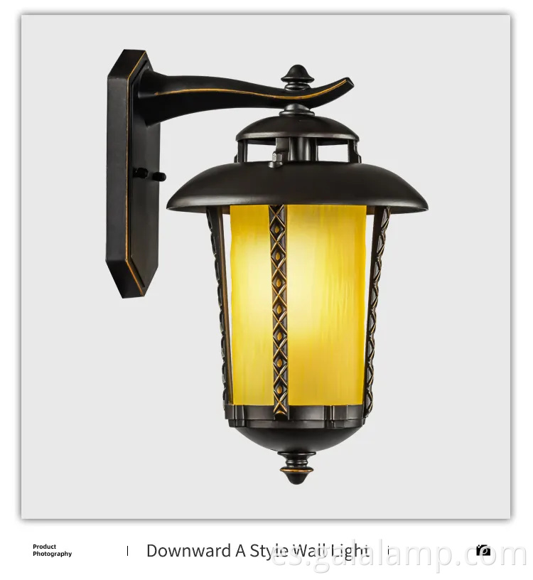 Luz de pared LED europea al aire libre para restaurantes y cafés